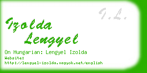 izolda lengyel business card